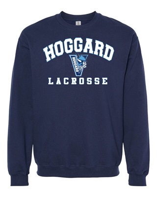 Hoggard Lacrosse Logo Navy Crew - Orders due  Thursday, February 29, 2024